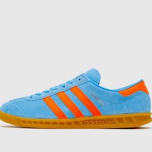 Adidas Hamburg originals light blue/orange